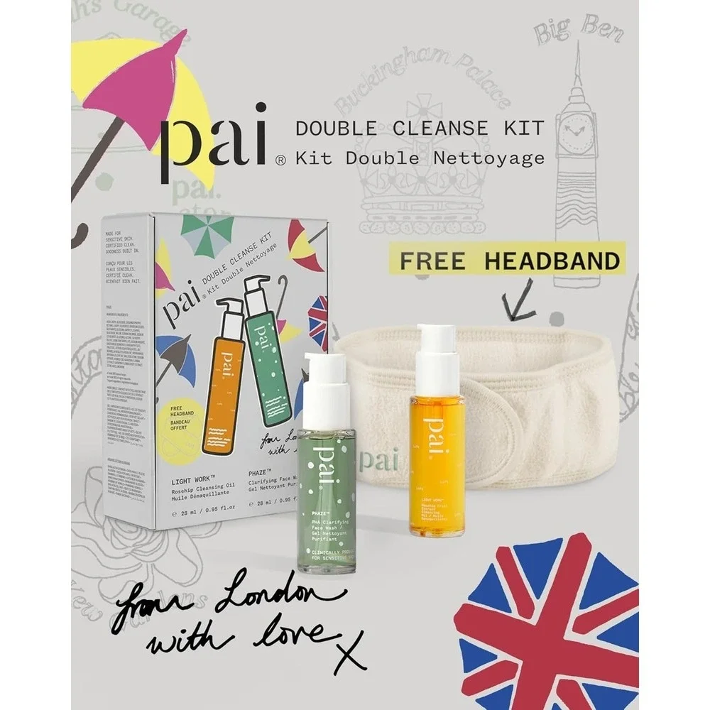PAI Skincare Double Cleanse Kit NIB Light Work Cleansing Oil Phaze PHA Face Wash